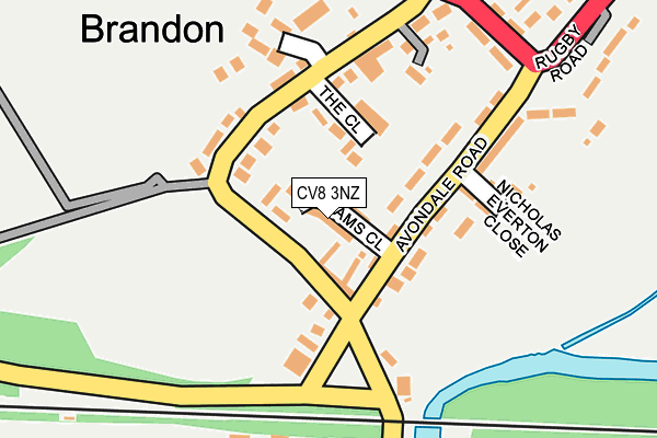 CV8 3NZ map - OS OpenMap – Local (Ordnance Survey)