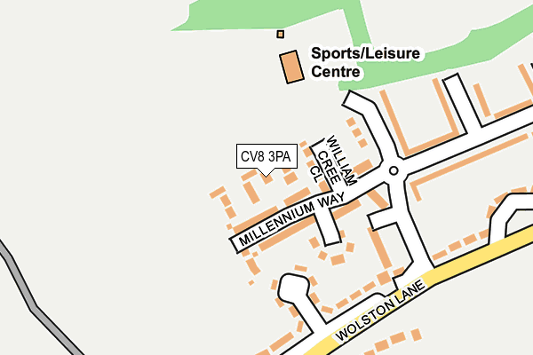 CV8 3PA map - OS OpenMap – Local (Ordnance Survey)