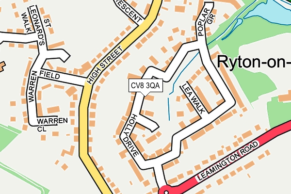 CV8 3QA map - OS OpenMap – Local (Ordnance Survey)