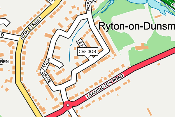 CV8 3QB map - OS OpenMap – Local (Ordnance Survey)