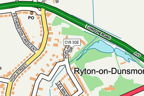 CV8 3QE map - OS OpenMap – Local (Ordnance Survey)