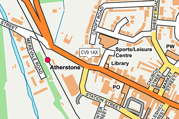 Map of NEW IMAGES ATHERSTONE LTD at local scale