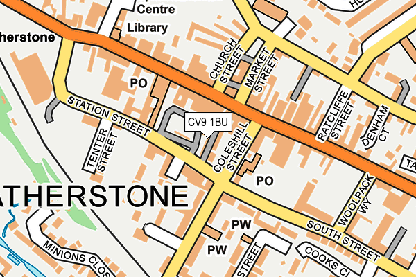 Map of TRIPLE A TAXIS OF ATHERSTONE LIMITED at local scale