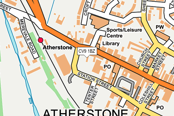 CV9 1BZ map - OS OpenMap – Local (Ordnance Survey)