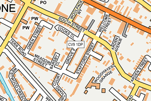 CV9 1DP map - OS OpenMap – Local (Ordnance Survey)