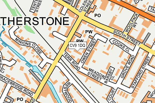 CV9 1DQ map - OS OpenMap – Local (Ordnance Survey)