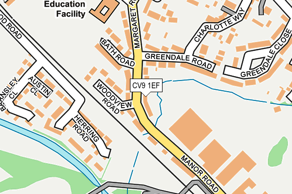 CV9 1EF map - OS OpenMap – Local (Ordnance Survey)