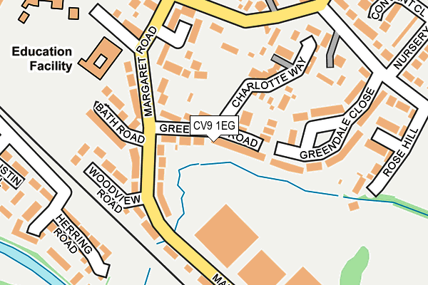 CV9 1EG map - OS OpenMap – Local (Ordnance Survey)