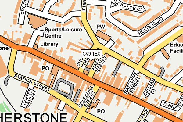 CV9 1EX map - OS OpenMap – Local (Ordnance Survey)