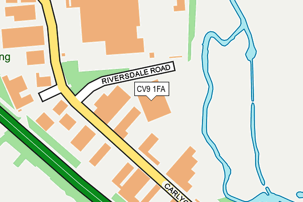 CV9 1FA map - OS OpenMap – Local (Ordnance Survey)