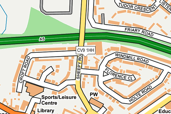 CV9 1HH map - OS OpenMap – Local (Ordnance Survey)