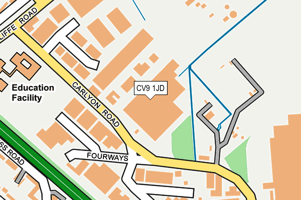 CV9 1JD map - OS OpenMap – Local (Ordnance Survey)
