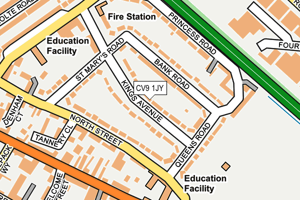 CV9 1JY map - OS OpenMap – Local (Ordnance Survey)