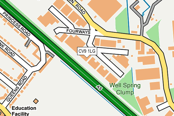 CV9 1LG map - OS OpenMap – Local (Ordnance Survey)