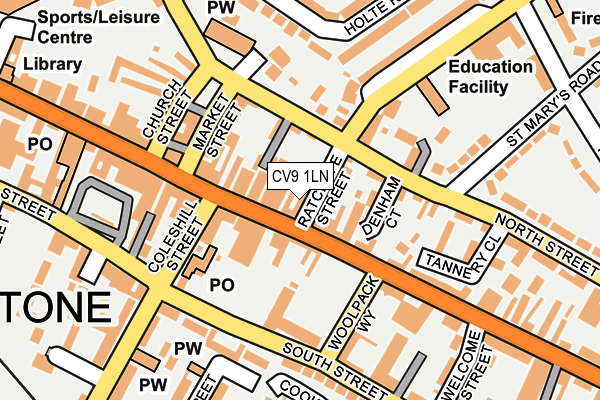 CV9 1LN map - OS OpenMap – Local (Ordnance Survey)