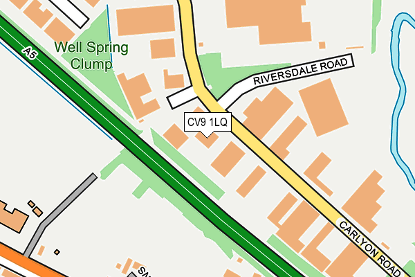 CV9 1LQ map - OS OpenMap – Local (Ordnance Survey)