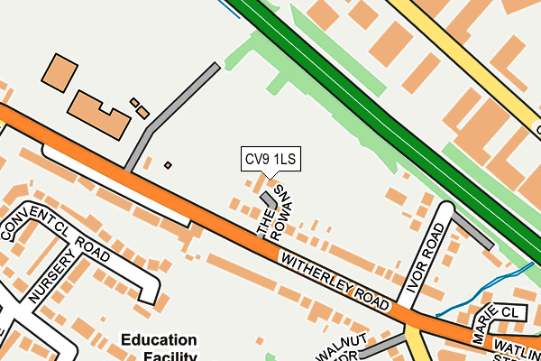 CV9 1LS map - OS OpenMap – Local (Ordnance Survey)