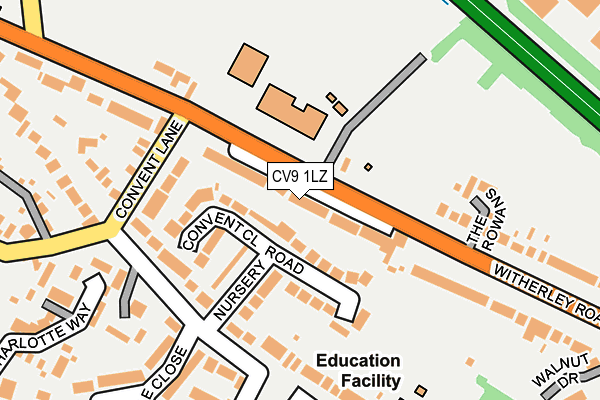CV9 1LZ map - OS OpenMap – Local (Ordnance Survey)