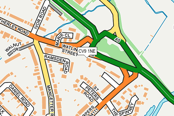 CV9 1NE map - OS OpenMap – Local (Ordnance Survey)