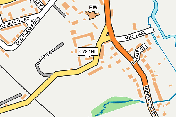 CV9 1NL map - OS OpenMap – Local (Ordnance Survey)