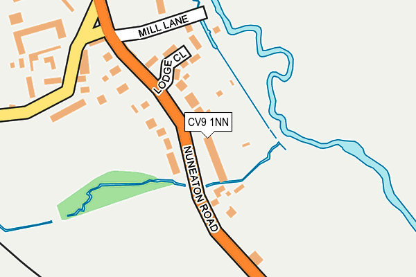 CV9 1NN map - OS OpenMap – Local (Ordnance Survey)