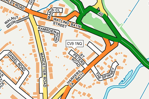 CV9 1NQ map - OS OpenMap – Local (Ordnance Survey)