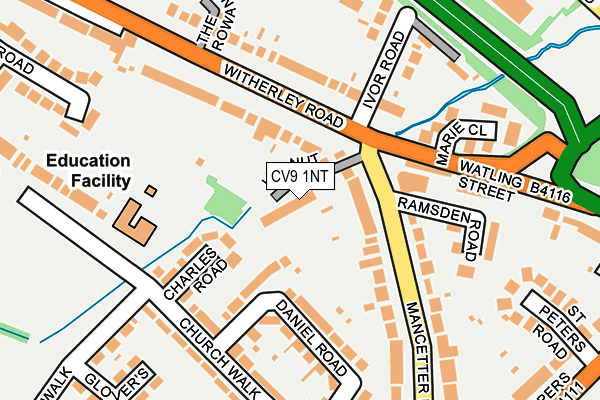 CV9 1NT map - OS OpenMap – Local (Ordnance Survey)