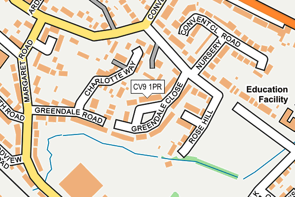 CV9 1PR map - OS OpenMap – Local (Ordnance Survey)