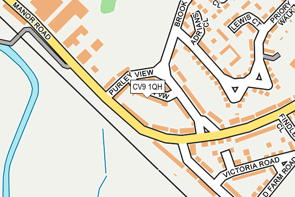 CV9 1QH map - OS OpenMap – Local (Ordnance Survey)