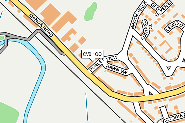 CV9 1QQ map - OS OpenMap – Local (Ordnance Survey)