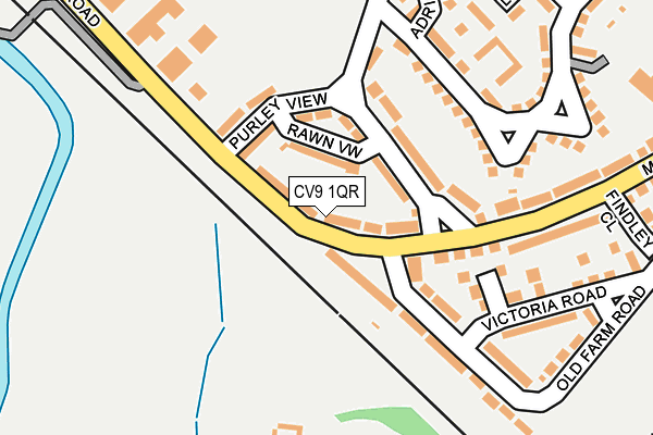 CV9 1QR map - OS OpenMap – Local (Ordnance Survey)