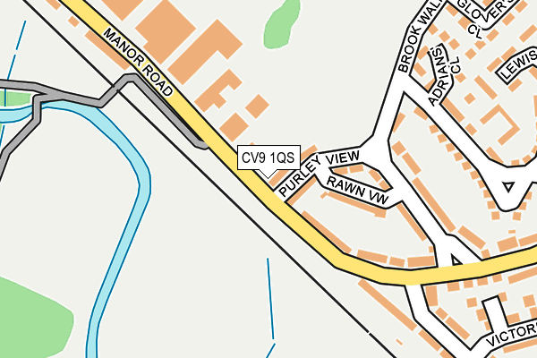 CV9 1QS map - OS OpenMap – Local (Ordnance Survey)