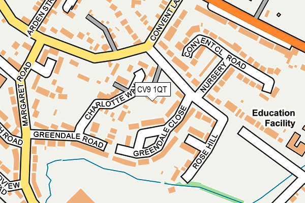 CV9 1QT map - OS OpenMap – Local (Ordnance Survey)
