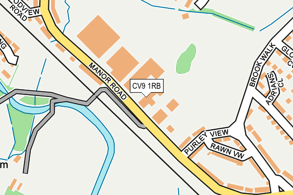 CV9 1RB map - OS OpenMap – Local (Ordnance Survey)