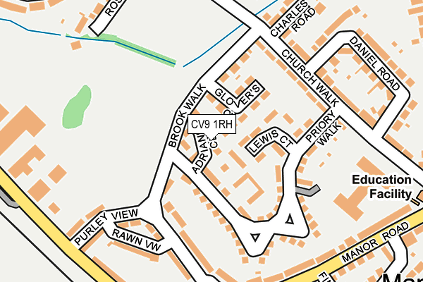 CV9 1RH map - OS OpenMap – Local (Ordnance Survey)