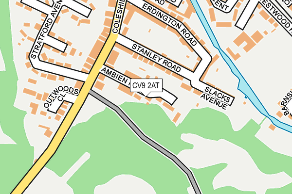 CV9 2AT map - OS OpenMap – Local (Ordnance Survey)