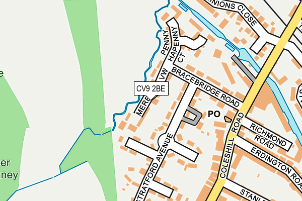 CV9 2BE map - OS OpenMap – Local (Ordnance Survey)