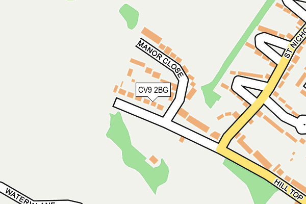 CV9 2BG map - OS OpenMap – Local (Ordnance Survey)