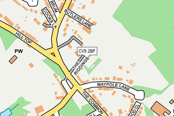 CV9 2BP map - OS OpenMap – Local (Ordnance Survey)