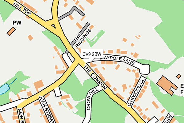 CV9 2BW map - OS OpenMap – Local (Ordnance Survey)