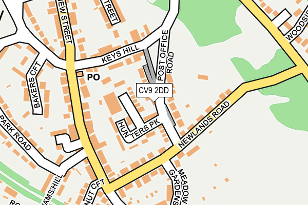 CV9 2DD map - OS OpenMap – Local (Ordnance Survey)