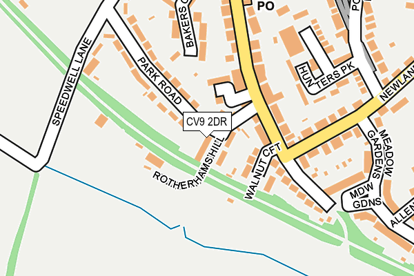 CV9 2DR map - OS OpenMap – Local (Ordnance Survey)