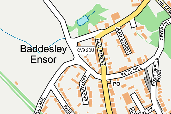 CV9 2DU map - OS OpenMap – Local (Ordnance Survey)