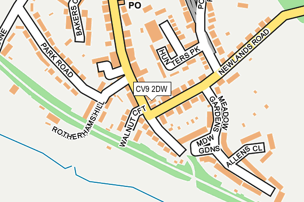 CV9 2DW map - OS OpenMap – Local (Ordnance Survey)