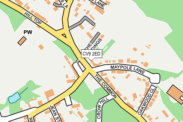 CV9 2ED map - OS OpenMap – Local (Ordnance Survey)