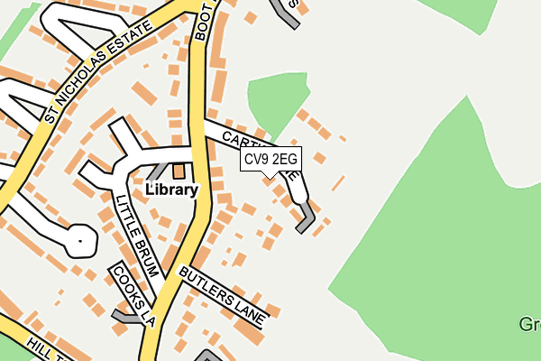 CV9 2EG map - OS OpenMap – Local (Ordnance Survey)