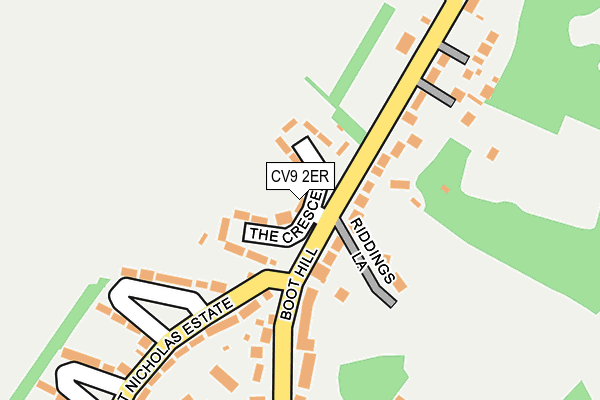 CV9 2ER map - OS OpenMap – Local (Ordnance Survey)