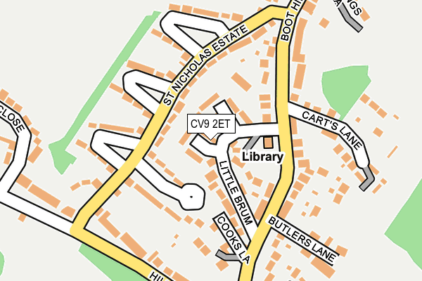 CV9 2ET map - OS OpenMap – Local (Ordnance Survey)