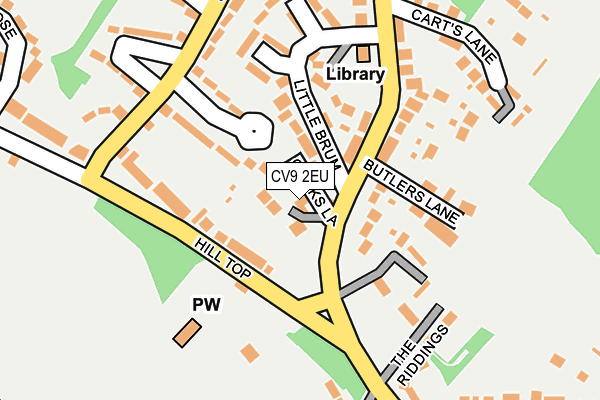 CV9 2EU map - OS OpenMap – Local (Ordnance Survey)
