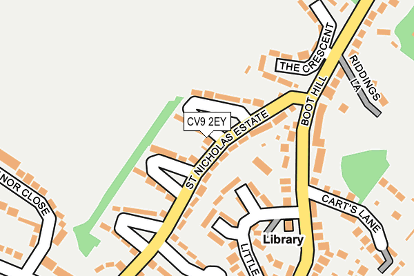 CV9 2EY map - OS OpenMap – Local (Ordnance Survey)